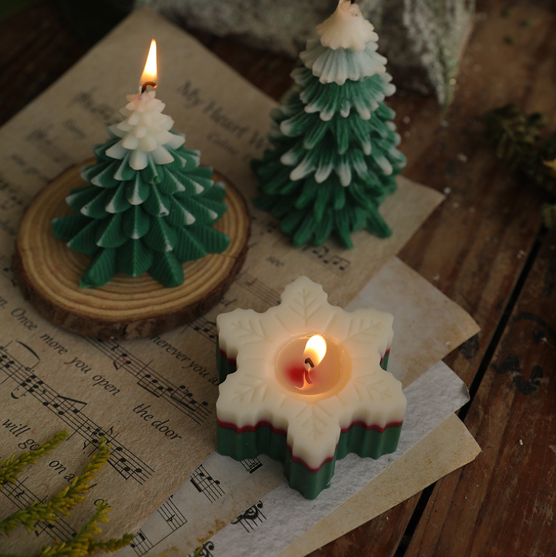  Christmas Snow Shape Candle