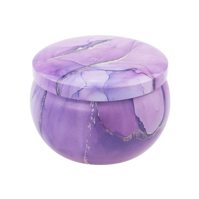 Purple Tin Candle