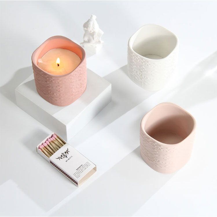 Square Ceramic Candle