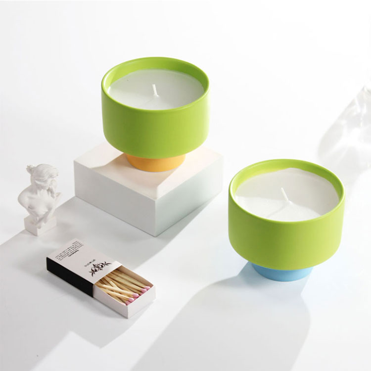 300ml Contrast Color Ceramic Candle