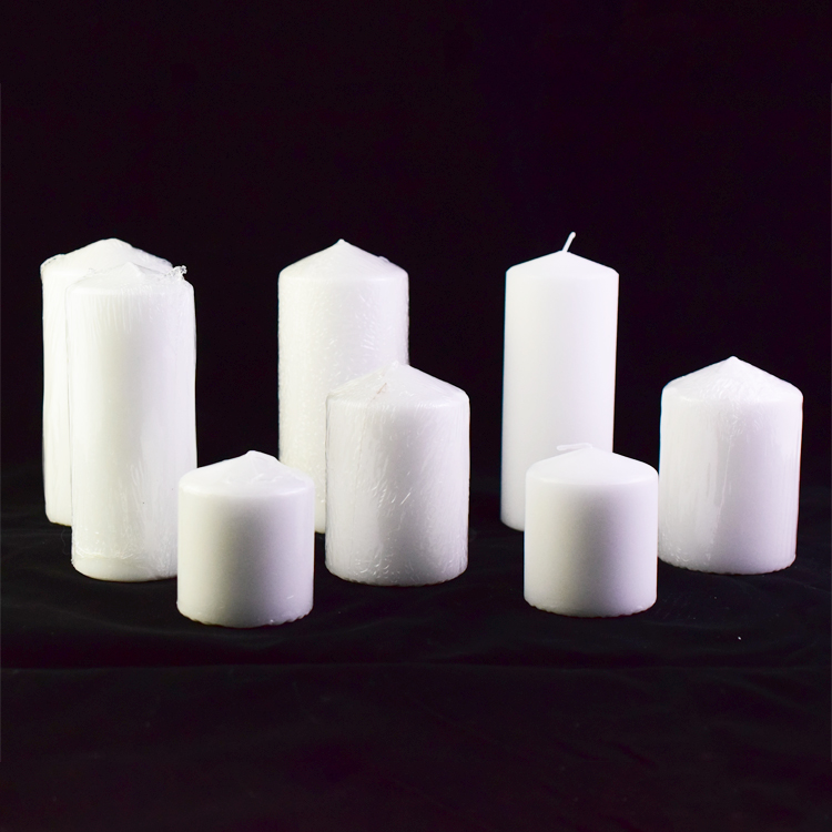 White Pillar Candle