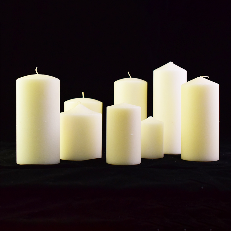 White Pillar Candle